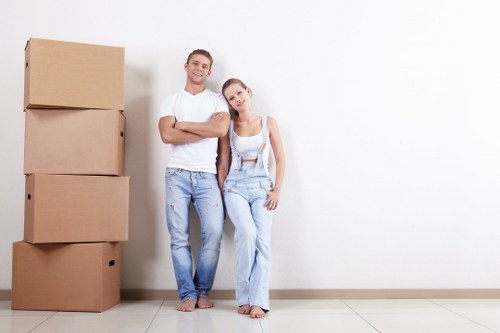 Professional house removalists in Belgravia loading furniture into a moving truck