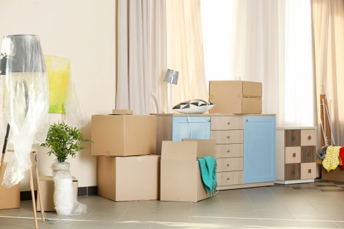 Packing service for a Belgravia townhouse with careful box preparation