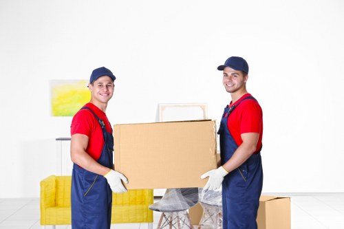 Removal team preparing a Belgravia home relocation with care