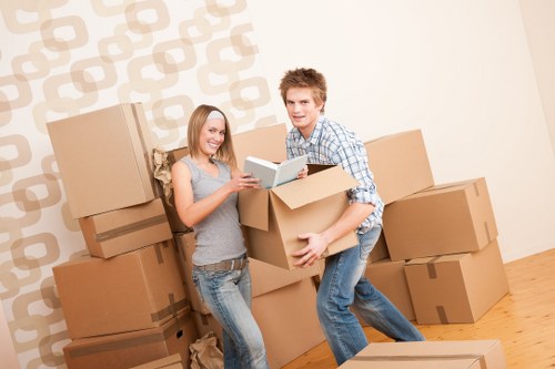 Belgravia removal team preparing a house move with organised packing and transport