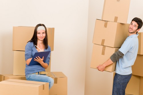 Removal company reviewing a service issue and supporting documents